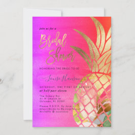 Brautparty, Imitate Gold Ananas Save The Date