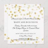 Brautparty Imitate Gold Fohlen Glitzer Lights Einladung (Vorne/Hinten)