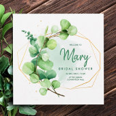 Brautparty in Aquarell Moderner Garten Einladung