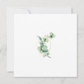 Brautparty in Aquarell Moderner Garten Einladung (Rückseite)