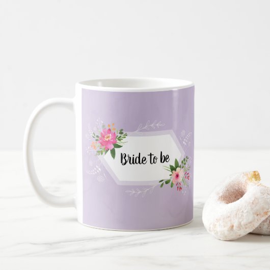 Brautparty in Aquarellfarben Kaffeetasse (Mit Donut)