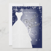 Brautparty in der blauen Sternennacht Einladung (Vorderseite)