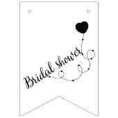 Brautparty in der Liebe bunte Flaggen (Erste Fahne)