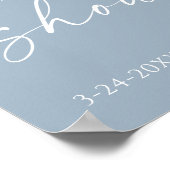 Brautparty in dunkelblau poster (Ecke)