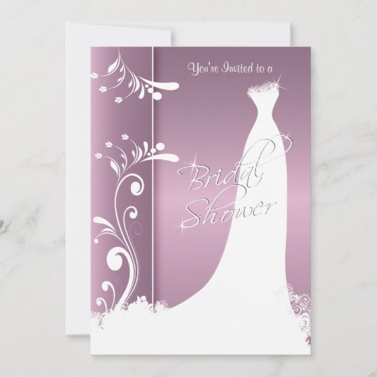 Brautparty in einer schönen Lavendel-Einladung Einladung (Vorderseite)