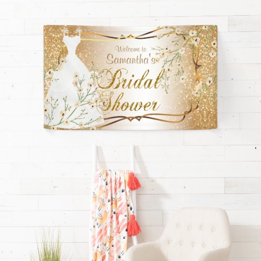 Brautparty in Gold Glitzer 2 Banner (Insitu)
