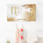 Brautparty in Gold Glitzer Banner (Insitu)