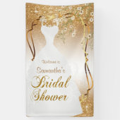 Brautparty in Gold Glitzer Banner (Vertikal)