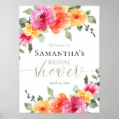 Brautparty in hellrosa Rosa Poster (Vorne)