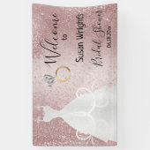 Brautparty in Rose Gold Banner (Vertikal)