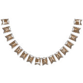 Brautparty in rustikalem Holz und Weiße Spitzen Wimpelkette (Alle)