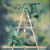 Brautparty in tropischer Vegetation Acrylschild (Neutral)