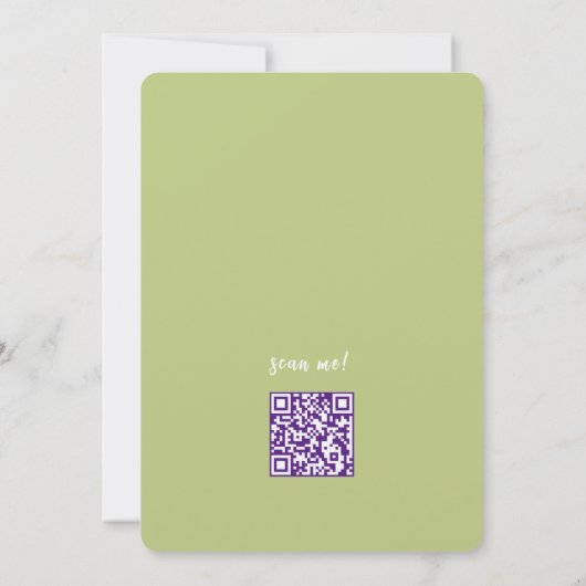 Brautparty-Initialisierung mit QR-Code Einladung (Rückseite)