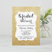 Brautparty Invite - Glitter Einladung (Stehend Vorderseite)