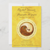 BRAUTPARTY INVITE Goldtauben anpassbar Einladung (Vorderseite)