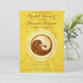 BRAUTPARTY INVITE Goldtauben anpassbar Einladung (Stehend Vorderseite)