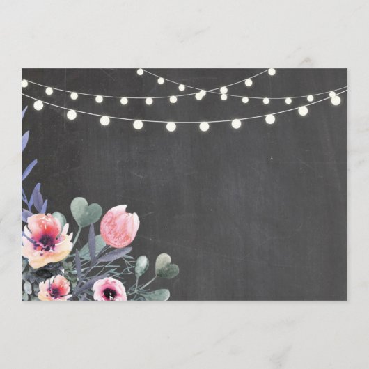 Brautparty Itinerary Bachelorette Pink Floral Programm (Rückseite)