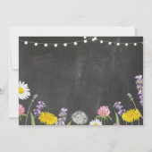 Brautparty Itinerary Bachelorette Wilde Blume Einladung (Rückseite)