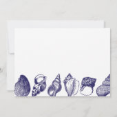 Brautparty Itinerary Beach Hochzeiten Muscheln Mee Einladung (Rückseite)