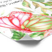 Brautparty Itinerary Plan Poster (Ecke)