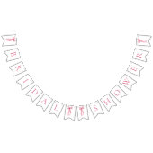 Brautparty-Jagdbanner in Rosa Wimpelkette (Alle)