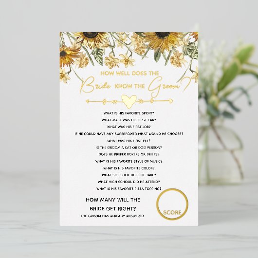 Brautparty Junggeselinnen-Abschied Bride Know Bräu Folieneinladung (Stehend vorne)