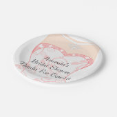 Brautparty, Junggeselinnen-Abschied Pappteller (Schrägansicht)