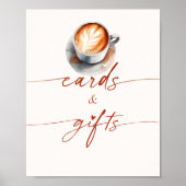 Brautparty Kaffeekarte & Geschenke Fußball Poster (Vorne)