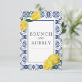 Brautparty-Karte für den Mittelmeerraum Einladung (Stehend Vorderseite)