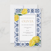 Brautparty-Karte für den Mittelmeerraum Einladung (Rückseite)