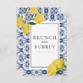 Brautparty-Karte für den Mittelmeerraum Einladung (Vorne/Hinten)