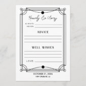 Brautparty-Karte für Tarot-Vorhersagen und Hinweis (Rückseite)