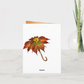 Brautparty-Karte Herbst Dankeskarte (Rückseite)