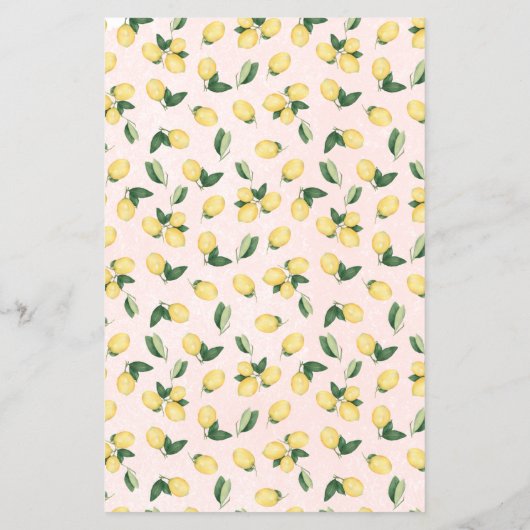 Brautparty-Karte über oder unter rosa Zitronen Flyer (Hinten)