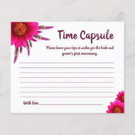 Brautparty-Karte Zeit Kapselinfos für Paar Flyer