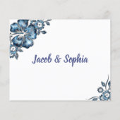 Brautparty-Karte Zeit Kapselinfos für Paar Flyer (Hinten)