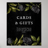 Brautparty-Karten und Geschenke für die schwarze R Poster (Vorne)