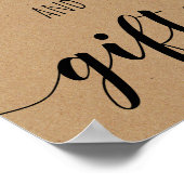 Brautparty-Karten und Geschenkposter Poster (Ecke)