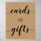 Brautparty-Karten und Geschenkposter Poster (Vorne)