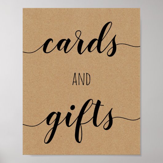 Brautparty-Karten und Geschenkposter Poster (Vorne)