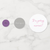 Brautparty Konfetti (Vorderseiten)