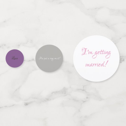 Brautparty Konfetti (Vorderseiten)