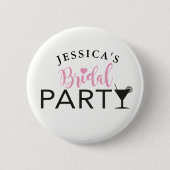 Brautparty-kundenspezifisches Button (Vorderseite)