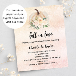 Brautparty Kürbis Herbst Liebe Haushaltseinladung