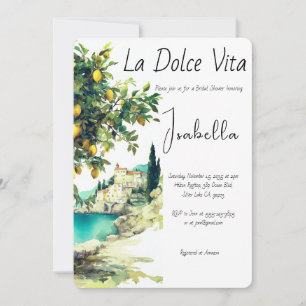 Brautparty La Dolce Vita Einladung