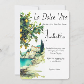 Brautparty La Dolce Vita Einladung