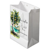 Brautparty La Dolce Vita Mittlere Geschenktüte (Vorderseite Schrägansicht)