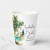 Brautparty La Dolce Vita Pappbecher (Vorderseite)