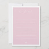 Brautparty laden ein einladung (Rückseite)