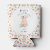 Brautparty "Lagen" Rose Muster Dosenkühler (Rückseite)